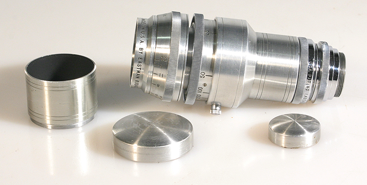 KODAK CINE ANASTIGMAT TELEPHOTO 152MM F 4.5 S MOUNT LENS, GOOD FOR
