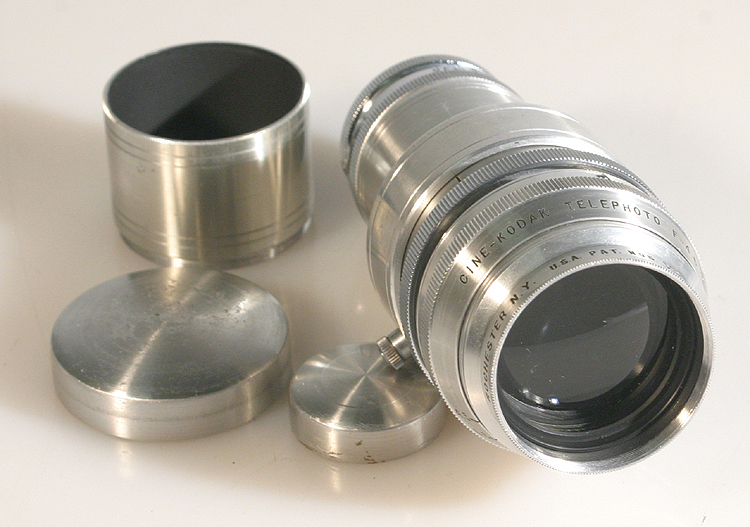 KODAK CINE ANASTIGMAT TELEPHOTO 152MM F 4.5 S MOUNT LENS, GOOD FOR