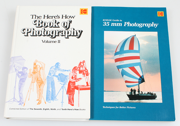 KODAK PHOTOGRAPHY BOOKS,SET OF 2, THERE HERES HOW VOL II/GUIDE TO 35MM